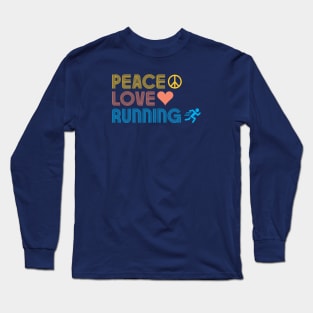 Peace Love Running Long Sleeve T-Shirt